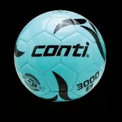 【H.Y SPORT】CONTI 螢光鏡片抗刮專用足球 S3000-5-NWB(5號球) 水藍
