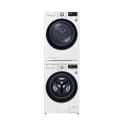 【LG 樂金】家電快配13+10公斤堆疊◆WiFi蒸洗脫變頻滾筒洗衣機+免曬衣乾衣機◆白(WD-S13VCW+WR-100VW)
