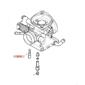YAMAHA 山葉 原廠 勁戰100 RS100 CUXI100 化油器 引導噴口(低速油嘴)