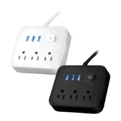 【TRISTAR三星牌】三孔+3孔USB插座電源轉接器(TS-USB166)｜省帶豆腐頭 延長線 驗證型號AC650
