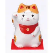 日本藥師窯招福招財貓擺飾/ S/ 虎斑 eslite誠品
