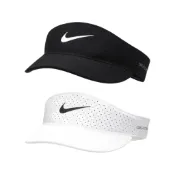 NIKE 中空遮陽帽  DRI-FIT ADV  網球帽  魔鬼氈 透氣 遮陽帽 帽子 黑 FB6443010 白100