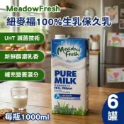 【紐麥福】保久乳(1000ml)x6入(紐西蘭/牛乳/全脂)