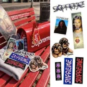 Supreme FW26 開季貼紙組7入 耶穌/達斯魔/狗狗/骷髏/藍紅字樣/猴子 配件 收藏 FW26-STICKER