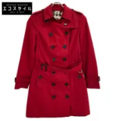 【DOKODEMO】Burberry London 紅色 GBBURLIMCAS 風衣，M 碼 [二手]