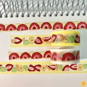可愛草莓系列和紙膠帶草莓蛋糕少女心甜品手賬本DIY裝飾膠帶卷