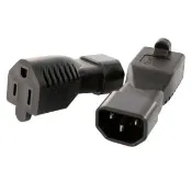 【SUNBOX 慧光】IEC C-14 電源插頭 轉 NEMA 5-15R 插座(C14/15R)