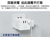 貨比三家 米家魔方轉換器 USB充電線插座延長線 電源插座 USB 轉向插座 智慧插頭 防過載 開關插座 出國 出差 萬用轉接頭
