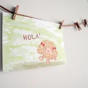 明信片- Hola! 紅貴賓