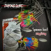 ENYONG LURE 🇮🇩 28/35G SPINNER BAIT、虎餌、柳葉形旋轉亮片餌、帶保護性不銹鋼軸承旋轉環的
