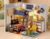 【日本巧鋪】DIY小屋 袖珍屋 元宵 材料包 工藝材料包 手做 玩具娃娃住屋 禮物 時光系列 星空奇遇