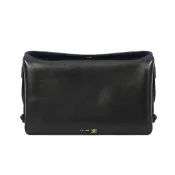 【CELINE】Trio Flap 三層 光滑羊皮 斜背包 肩背包 風琴包 黑色 10P862O86.38NO