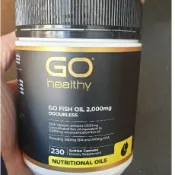 紐西蘭GO Healthy  無腥深海魚油2000mg🐟 230粒