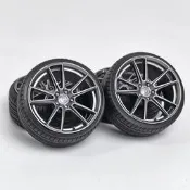 1/18 HRE FF04車模改裝輪轂 碩果模型 已上色 橡膠胎