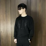 美國百分百【全新真品】GAP 大學T 內刷毛 棉質 男款 休閒 長袖上衣 大logo 黑色/駝色 CY16