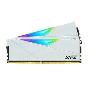 (店+)【ADATA 威剛】ADATA 威剛 D50 16GX2 DDR4-3200 白RGB CL16 桌上型記憶體