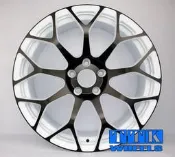 【台灣輪胎王】 海拉風HellaFlush 內凹深V 鋁圈樣式 19吋 5孔114.3 8.5J 白底黑車面