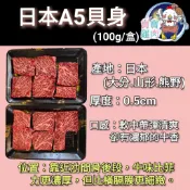(寶寶雞牛羊) 日本A5和牛後腰翼板修清 (媲美菲力) bms:12 燒肉牛排 小份量