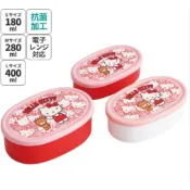 ＊日式雜貨館＊日本製 SKATER 皮克敏 吉依卡哇 超級瑪莉 米飛兔 貓福珊迪 哆啦a夢 便當盒 保鮮盒三入組 餐盒
