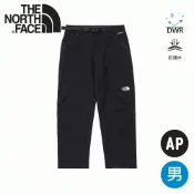 悠遊山水戶外生活館 【The North Face 美國 男 防風薄抓絨保暖軟殼長褲 AP《黑》】8KGJ/登山褲/防潑水/輕量/彈性