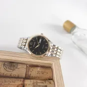 CITIZEN 星辰表 / NH7504-52E / 機械錶 數字刻度 藍寶石水晶玻璃 日期星期 不鏽鋼手錶-黑x鍍玫瑰金/40mm
