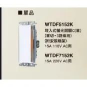 【快速出貨】國際Panasonic星光螢光大面板單品不含蓋板一開關兩開關三開關 110V220V