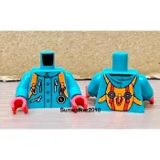 【積木2010】#205 樂高 LEGO 外套 背包 湖水綠 身體 / 登山 人偶 上半身