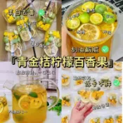 青桔檸檬話梅百香果茶 網紅水果茶 花茶 花果茶凍乾 果乾水 獨立小包凍乾蜂蜜檸檬片 話梅檸檬茶 金桔檸檬茶 草莓耶耶茶