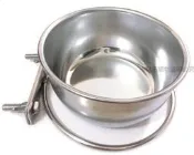 ☆米可多寵物精品☆3號白鐵狗碗+3號白鐵架一組(保証全新)