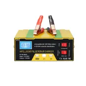 12V/24V 汽車電池充電器智能脈衝修復型汽車維護器,帶數字顯示,適用於電芯摩托車船 12V24V 或 12.6V 鋰