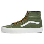(店+)【VANS】VN0A7Q62E02 Vans SK8 Ca Throwback 耐磨 高幫 板鞋 男女同款 綠黃