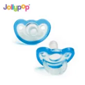 【美國 Jollypop】香草奶嘴醫療級安撫奶嘴 (3個月以上/長牙款/長牙適用)-藍色