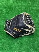 棒球世界全新ZETT 軟式棒球捕手手套30吋 (BPGT-86502JR)黑色特價
