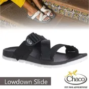【Chaco】女 LOWDOWN SLIDE 休閒涼鞋.戶外拖鞋.海灘鞋_CH-LSW01-H405 黑