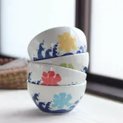 菲斯質感生活購物 日本製美濃燒 繽紛多色刨冰碗13cm｜職人窯燒碗 沙拉碗 丼缽 麥片碗 優格碗 日式陶瓷碗 日本進口 - 美濃燒 飯碗 餐碗 500ml 美濃燒碗 繽紛多色刨冰碗 日本美濃燒 職人窯燒碗 沙拉碗 丼缽 麥片碗 陶瓷碗 優格碗 日式陶瓷碗 日本進口 日本製美濃燒 刨冰