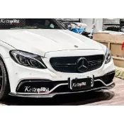 Kc汽車部品 賓士 Benz W205 S205 C205 [PS] 前下巴 碳纖維 改63前保專用 C250 C300