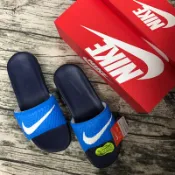 Nike BENASSI SOLARSOFT 拖鞋 男 藍 白 深藍