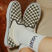 日本代購 Vans slip-on 棋盤格 帆布 懶人鞋 基本款 情侶款 GD款 滑板鞋 厚底 百搭 男女款