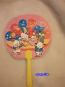 ～出清～ 全新 SANRIO KITTY家族造型扇子-1998年(已絕版)