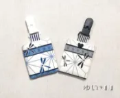 唯小伊手作＊和風雙色蜻蜓＊平安符袋/護身符袋/香火袋＊可愛＊客製