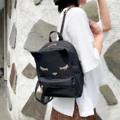 【Mr.Japan】日本代購  POOH CHAN 眨眼 貓咪 可愛 後背包 帆布 上學 休閒 女 包包 預購