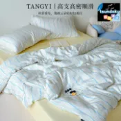 厝內小舖 【100%萊賽爾天絲】四件套 床單 被罩 床笠 冰絲涼感 親膚透氣 夏季專用 高支高密 防塵蟎 簡約北歐風 臺灣現貨