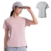  【The North Face】女 吸濕排汗短袖T恤.圓領套頭衫.運動休閒上衣/FlashDry吸濕排汗/ 8DFJ