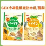 GEX 冷凍乾燥美味 鳳梨 木瓜 完熟 小動物 水果乾 小寵 鼠兔 果乾 小動物零食 鼠兔果乾 鼠兔零食 天然 天竺鼠