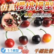 仿真櫻桃模型 假水果 仿真水果 人造櫻桃 水果模型 食物模型 教學 擺設 拍照