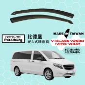 比德堡崁入式晴雨窗【內崁式-短截款】賓士M.BENZ V250d/ VITO/ W447 2016年起適用