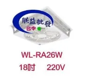 『朕益批發』威力 18吋 WL-RA26W 220V 輕鋼架循環扇批發 崁入式電扇 太空扇 電扇 循環扇
