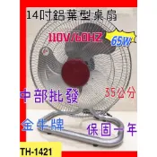 ※免運費※『中部批發』金牛牌 強力型 14吋 桌扇 工業扇 電風扇 另有大台風扇 落地扇 座地扇 擺頭扇 (台灣製造)