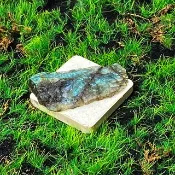 能量擺飾-天然原礦幾何雙面光-彩光拉長石片 財運水晶 快速出貨