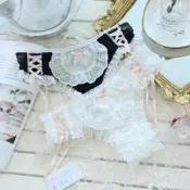 EFP大美人❤️精選日系二次元女僕絲帶圍裙蕾絲荷葉邊大碼性感可愛丁字褲~黑粉白M~XL(現貨